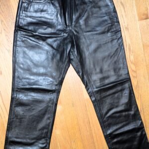 Ladies Whet Blu Leather Pants Color Black