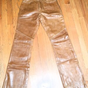 Ladies Gap Brown Leather Boot Cut Pants