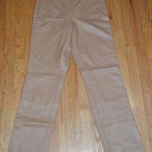 Clothes By Revue 100% Leather Soft Hand Stitched Straight Pants